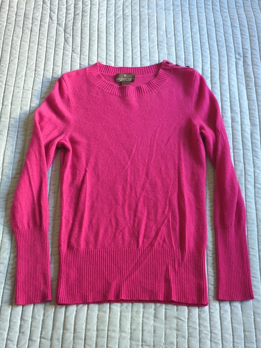 Fenn Wright Manson 100% Cashmere Sweater Magenta Pink Size M